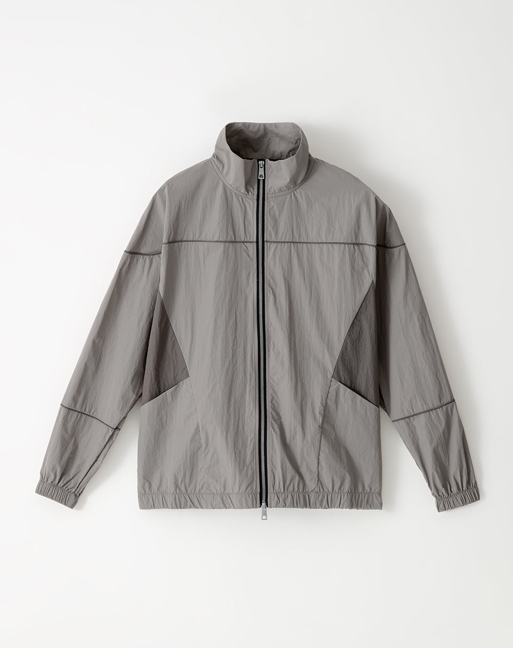 Chaqueta loose fit sin capucha gris con bloques