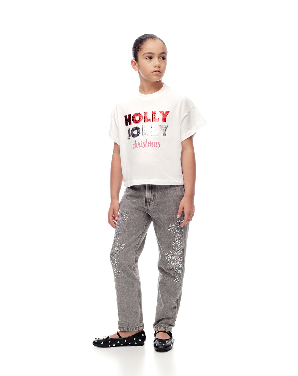 Camiseta relaxed fit manga corta blanca