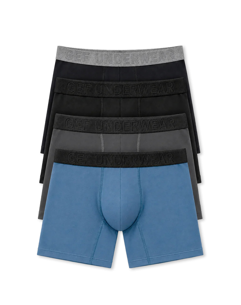 Bóxer deportivo medio antibacterial x4unds surtido hombre
