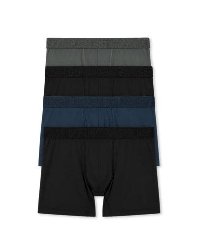 Bóxer deportivo medio antibacterial x4unds surtido hombre