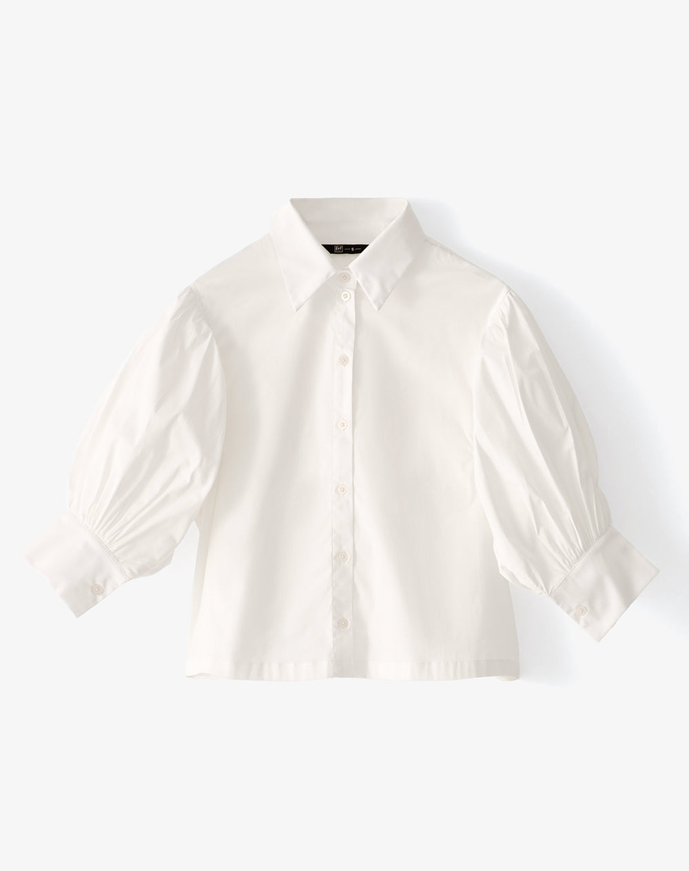 Camisa manga 3/4 oversize blanca mujer