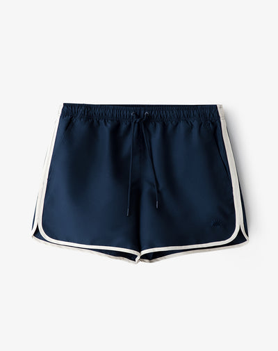 Pantaloneta de baño azul hombre