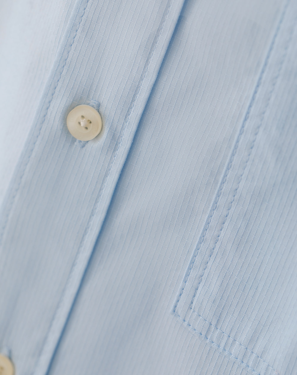 Camisa loose fit manga larga azul