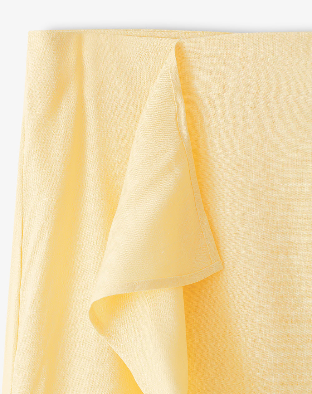 Falda larga tiro medio amarillo