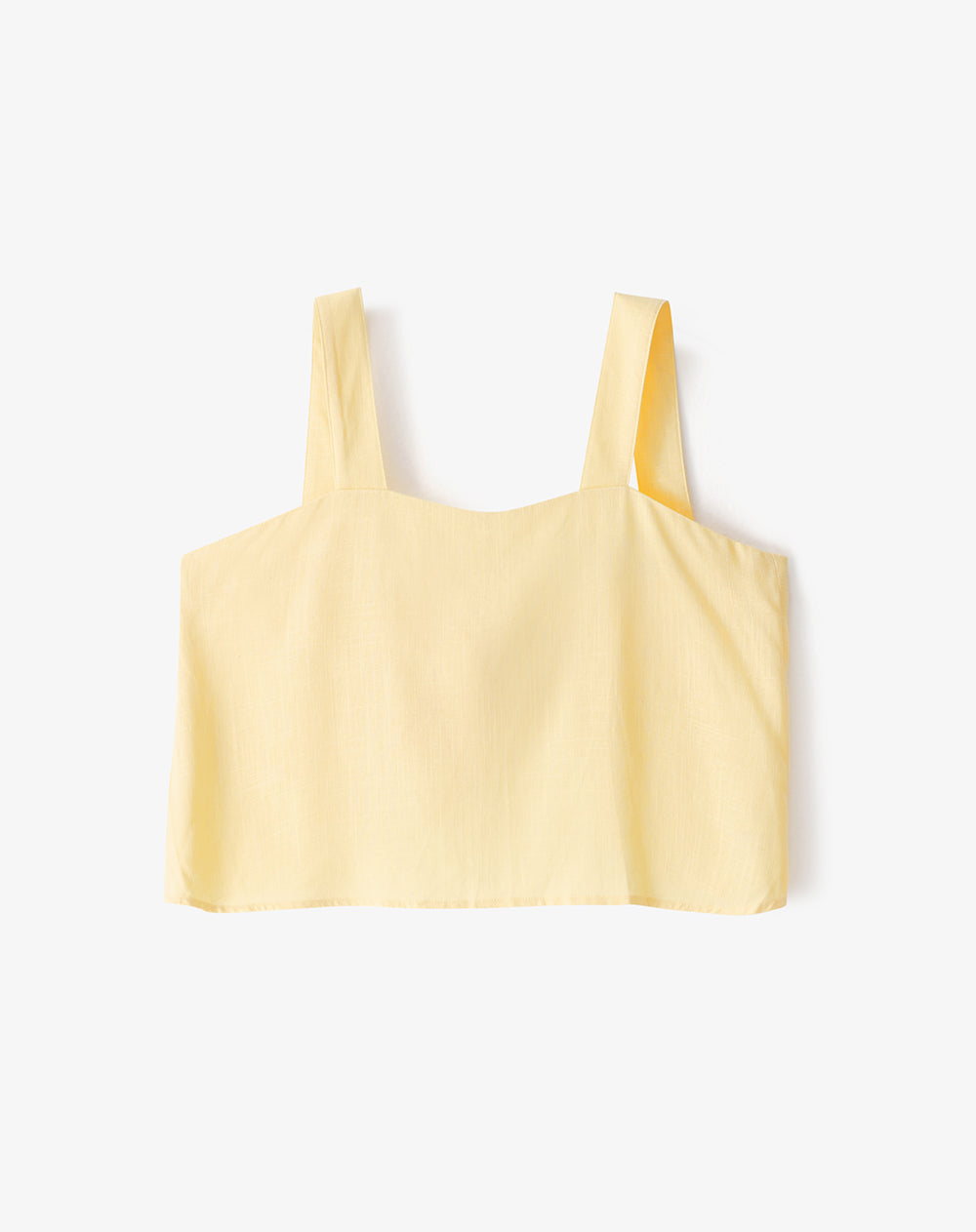 Camisa regular fit tiras amarilla