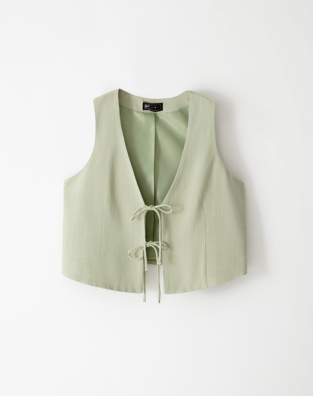 Chaleco loose fit sin capucha verde