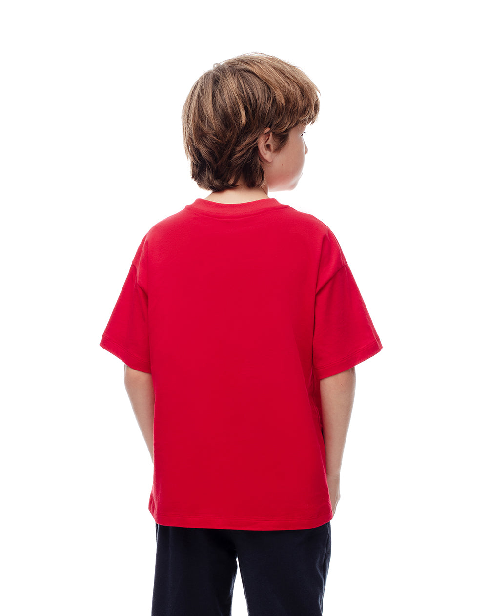 Camiseta regular fit manga corta roja