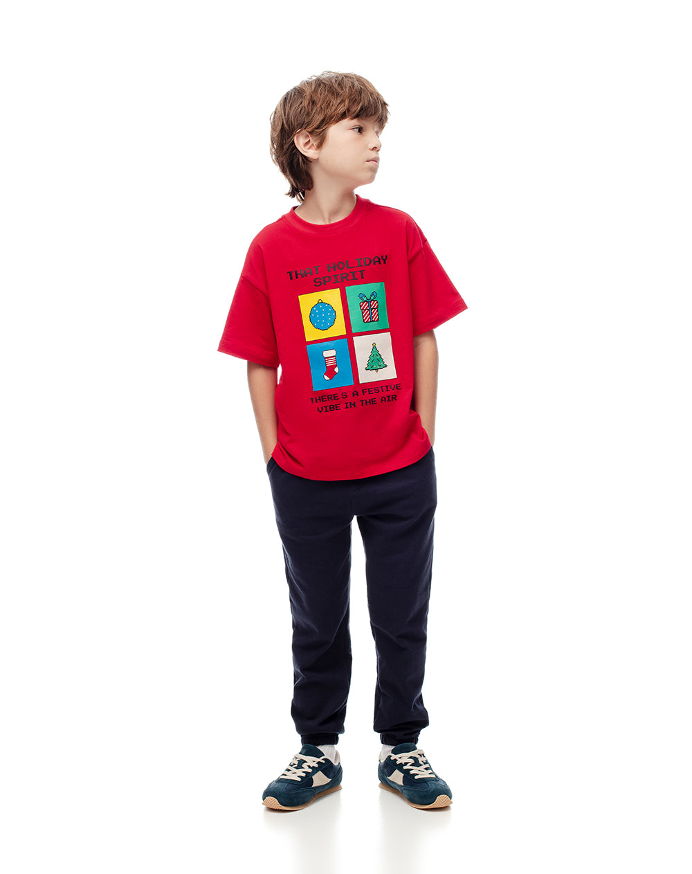 Camiseta regular fit manga corta roja