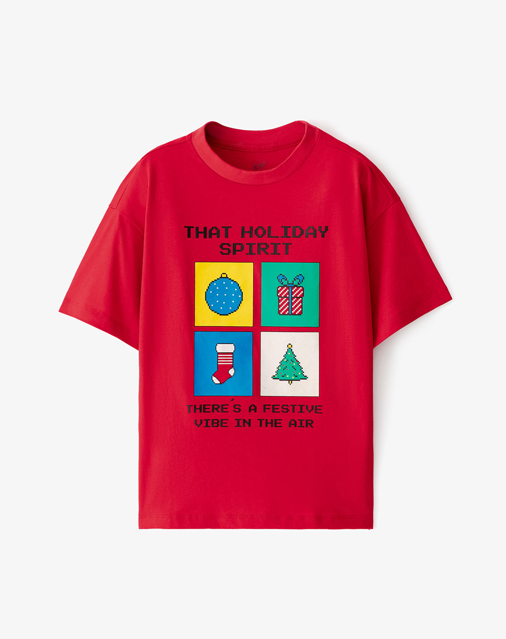 Camiseta regular fit manga corta roja