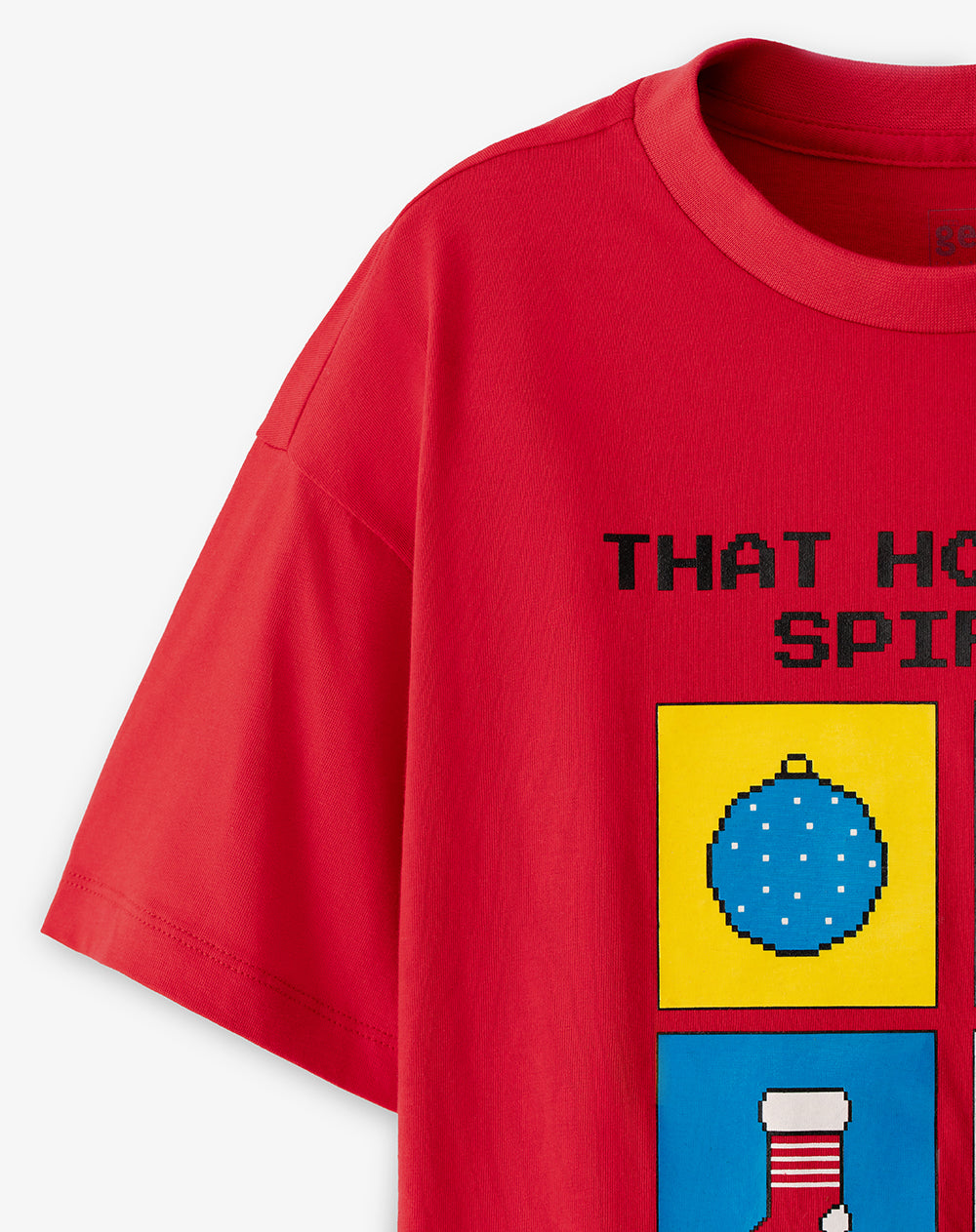 Camiseta regular fit manga corta roja