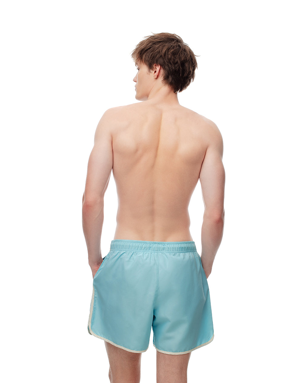 Short pantaloneta azul claro