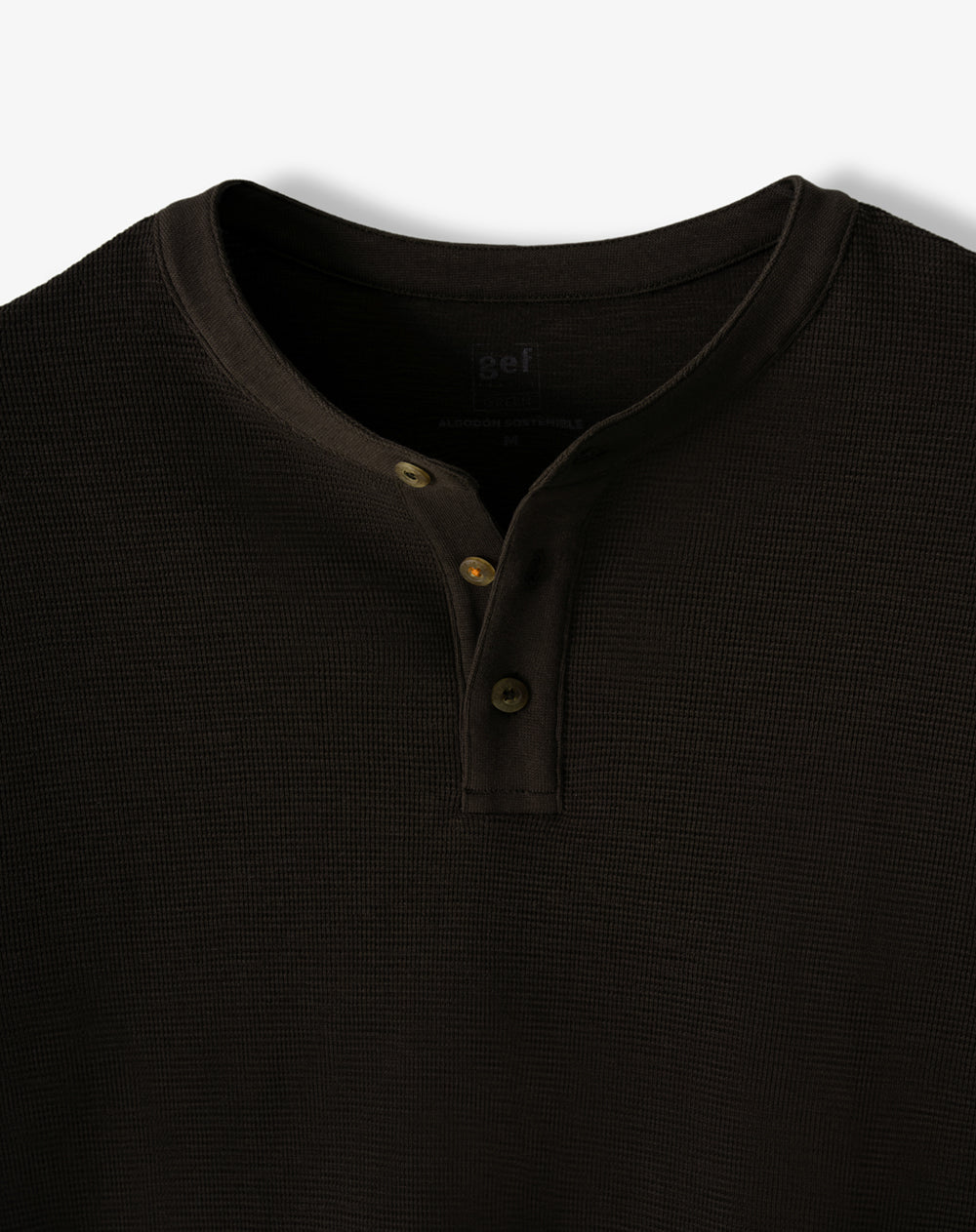 Camibuzo regular algodón negro hombre