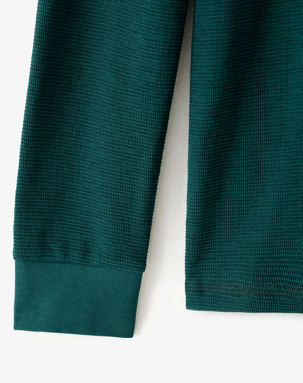 Camiseta slim fit manga larga verde