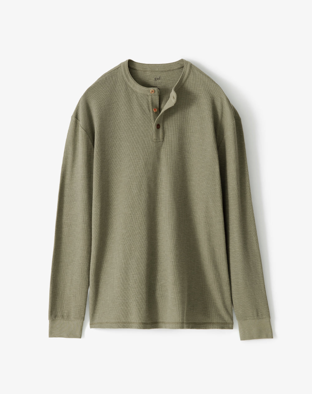 Camibuzo regular algodón oliva hombre