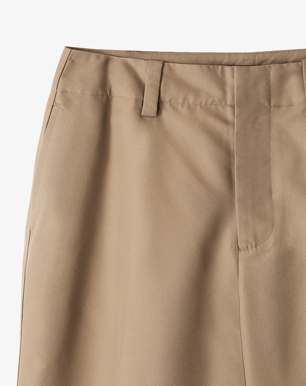 Pantalón regular fit tiro medio en drill kaki