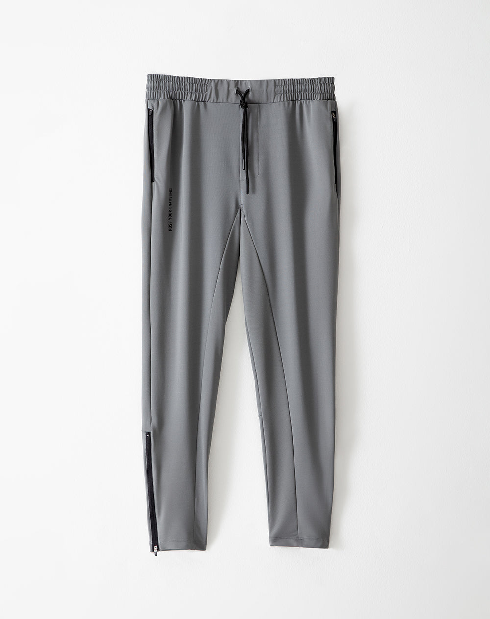 Jogger regular fit tiro medio gris