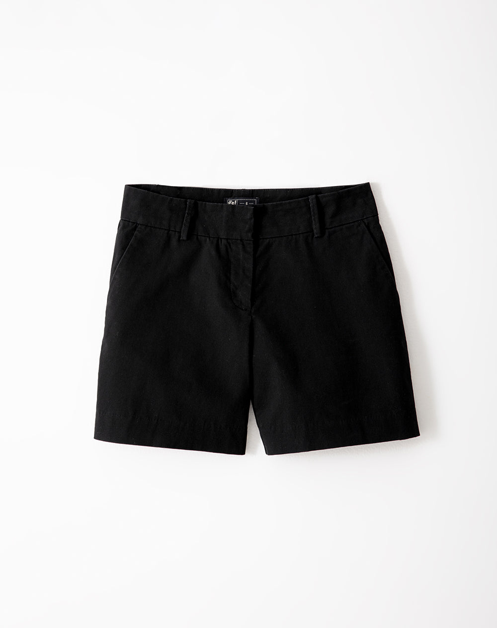Bermuda regular fit en drill negra
