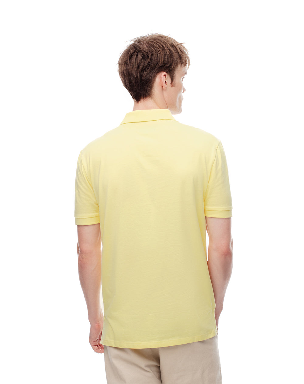 Polo slim fit amarilla