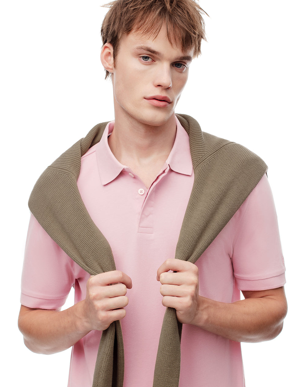 Polo slim fit palo de rosa