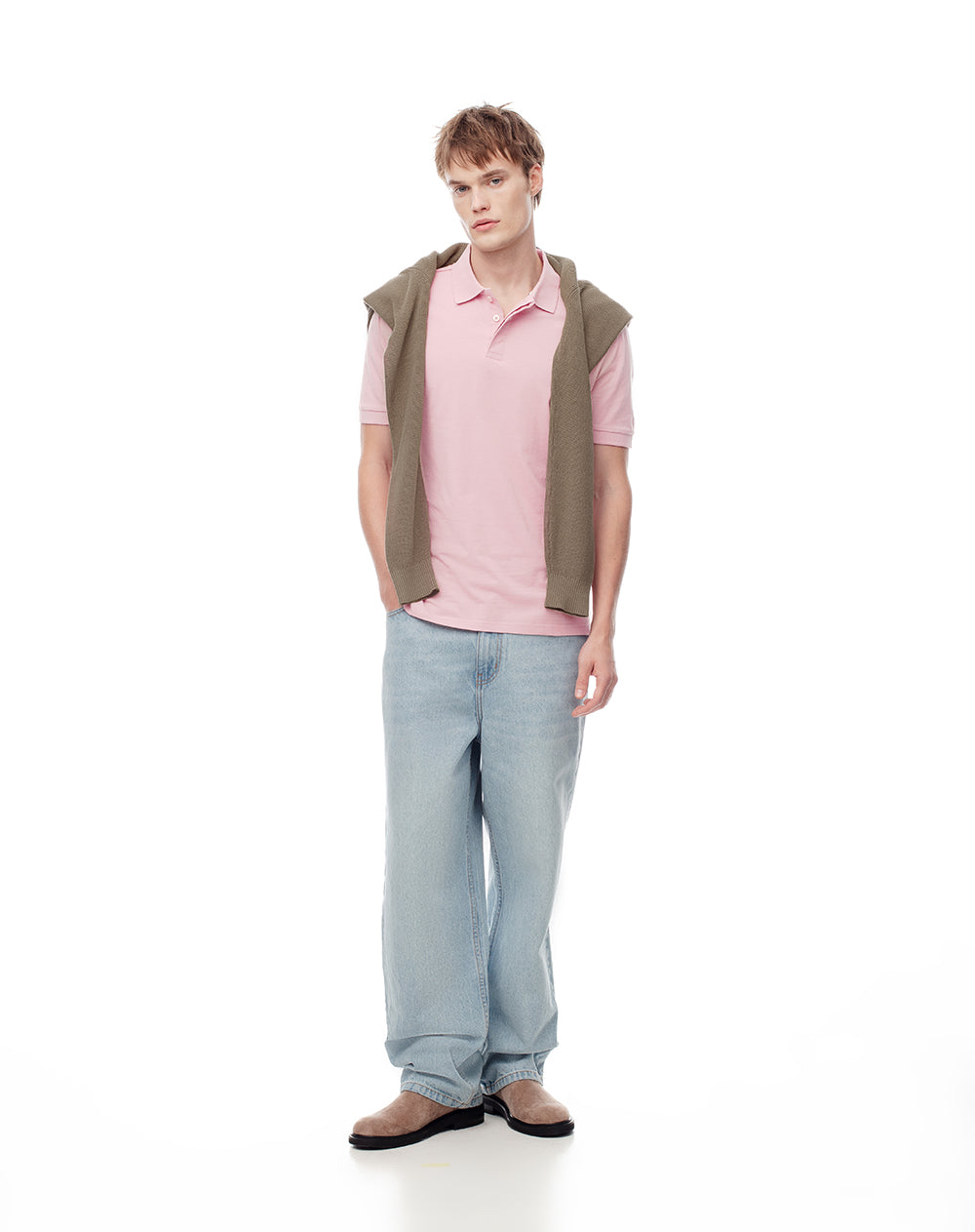 Polo slim fit palo de rosa
