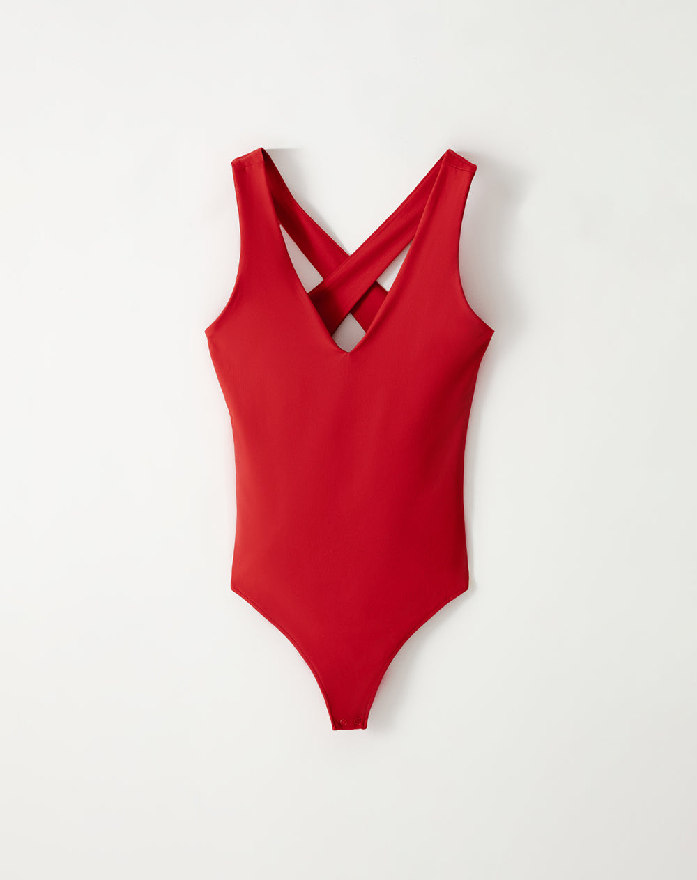 Body cuello v rojo