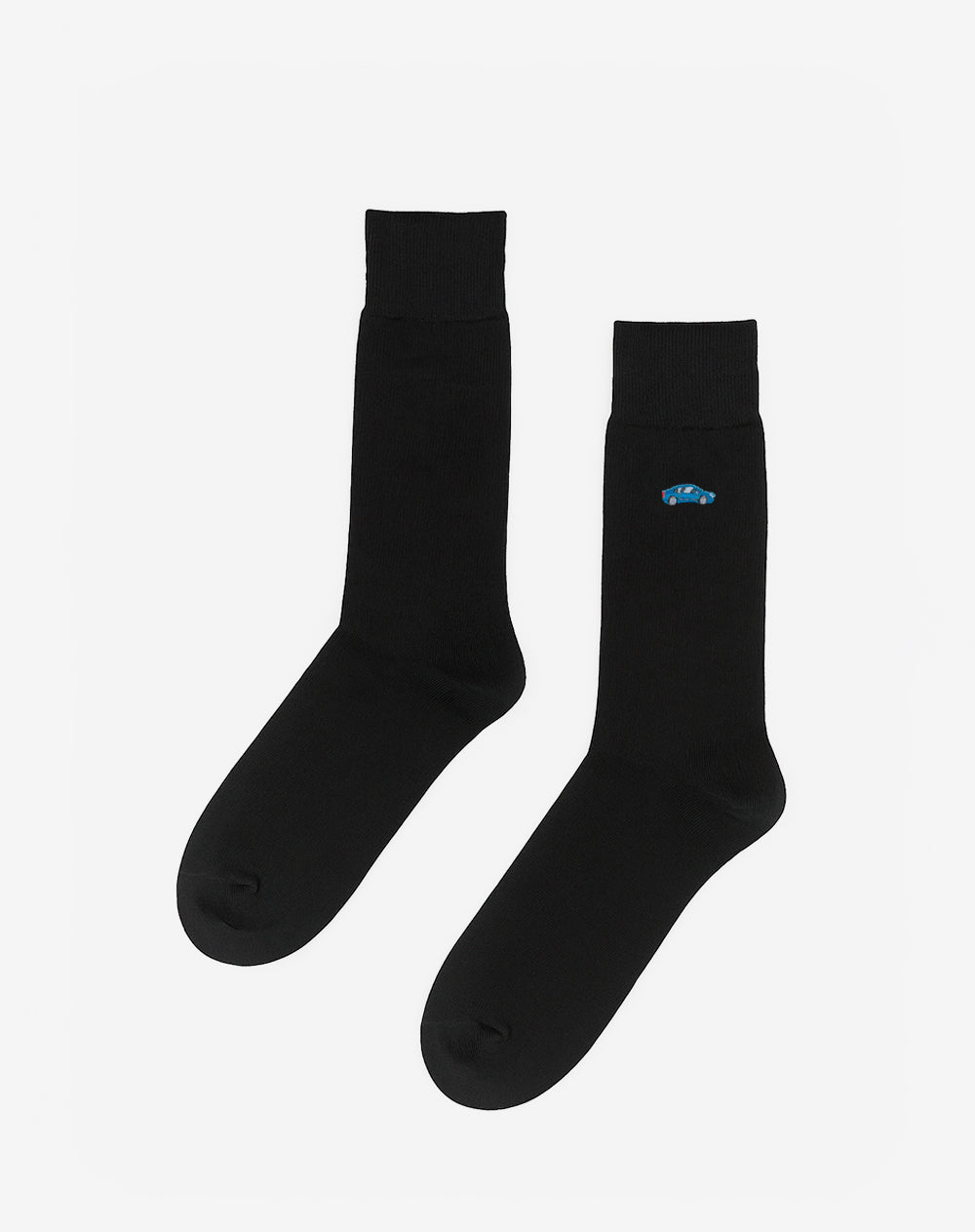 Medias hombre largas negras bordado