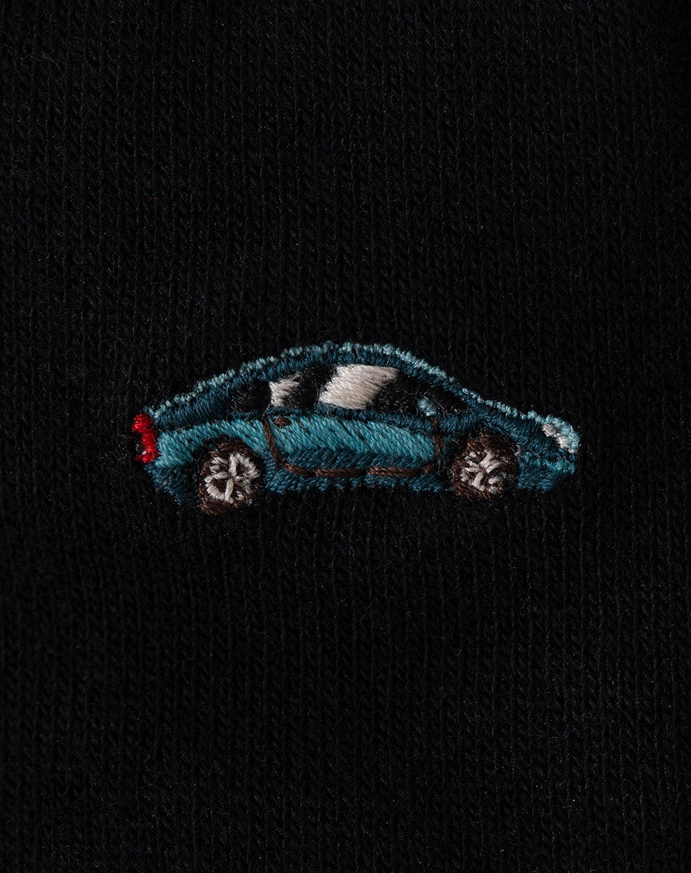 Medias hombre largas negras bordado