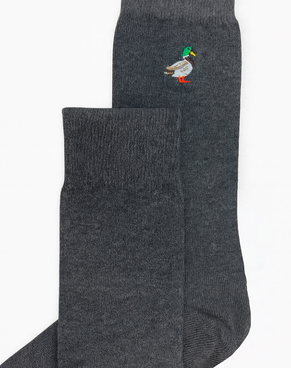Medias hombre largas grises bordado