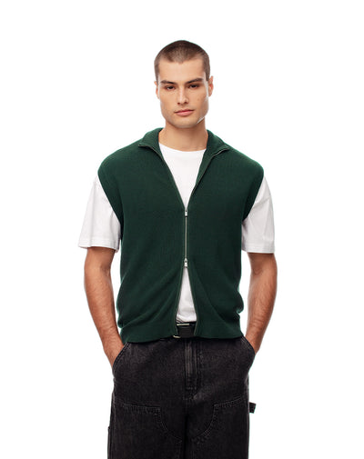 Chaleco regular fit verde