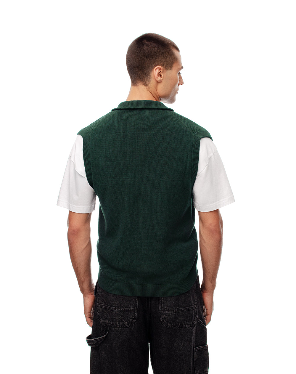 Chaleco regular fit verde