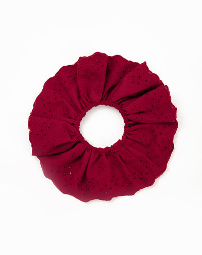 Scrunchie para el cabello rojo mujer