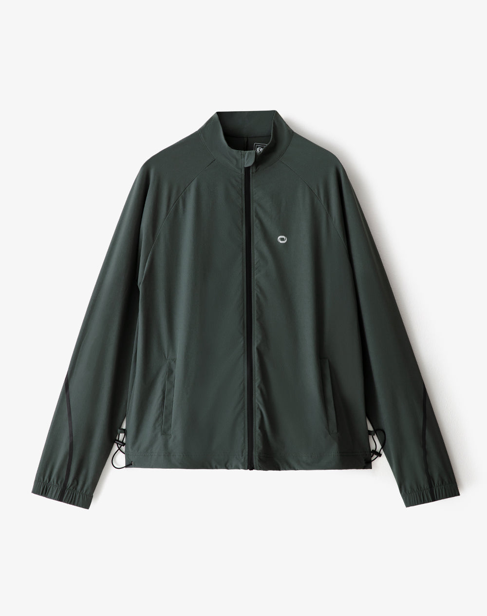 Chaqueta oversized fit sin capucha verde