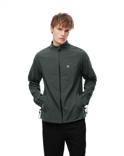 Chaqueta rompevientos verde hombre