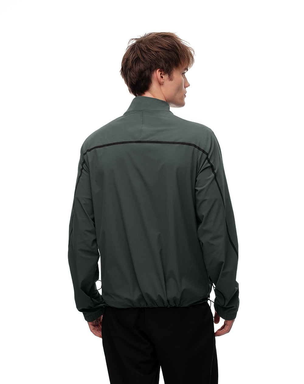 Chaqueta oversized fit sin capucha verde