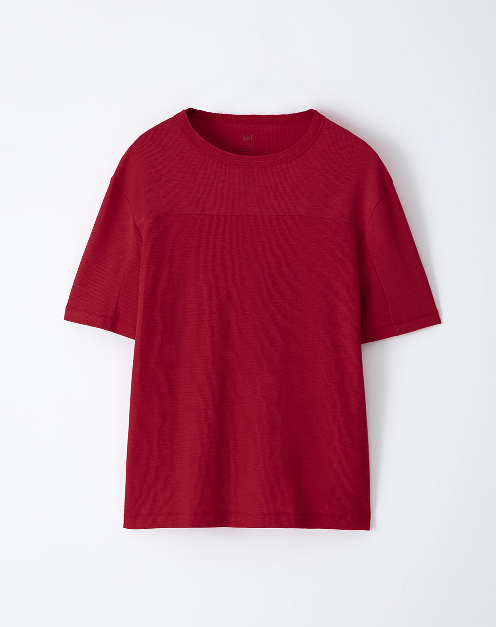 Camiseta regular fit manga corta roja