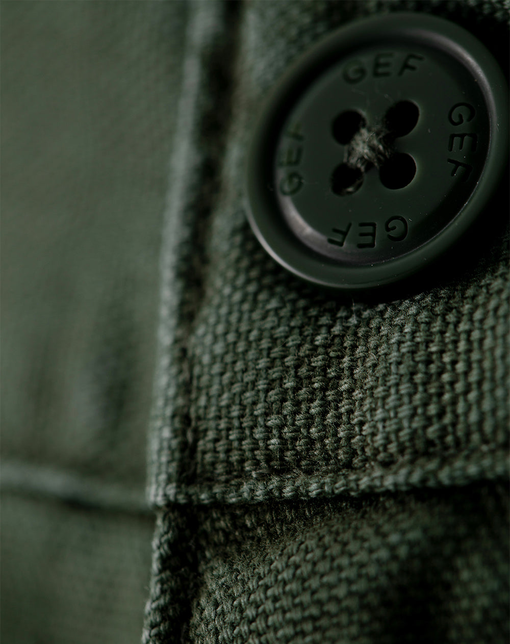 Pantalón loose fit tiro medio verde