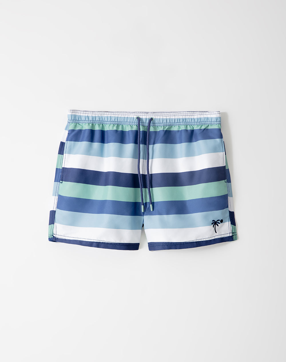 Pantaloneta azul rayas