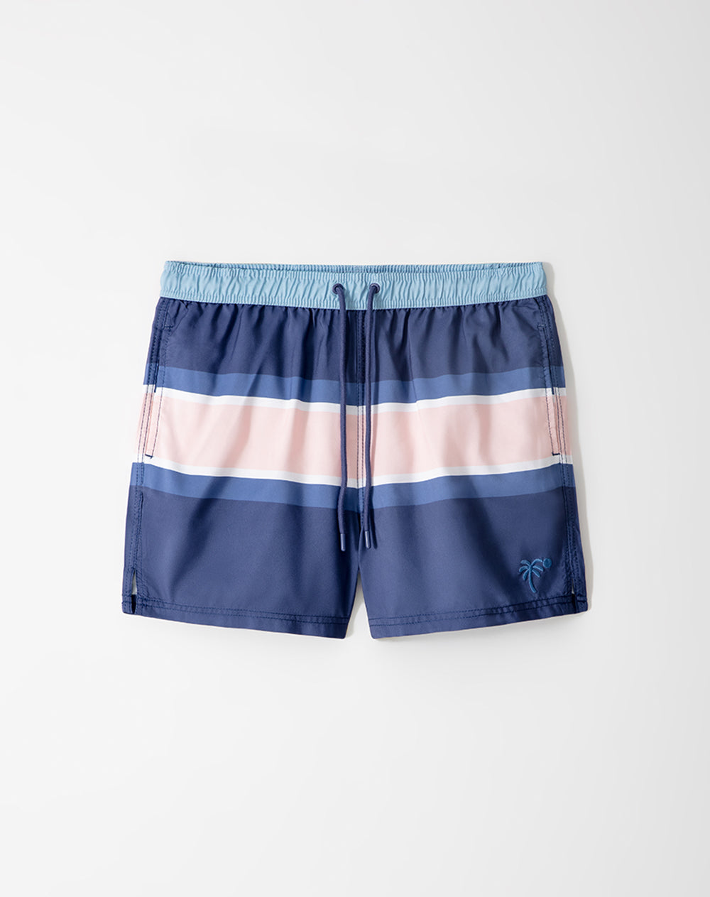 Pantaloneta azul bloques