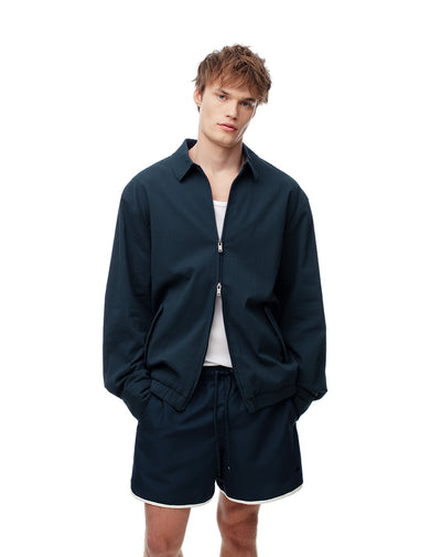 Chaqueta regular fit azul