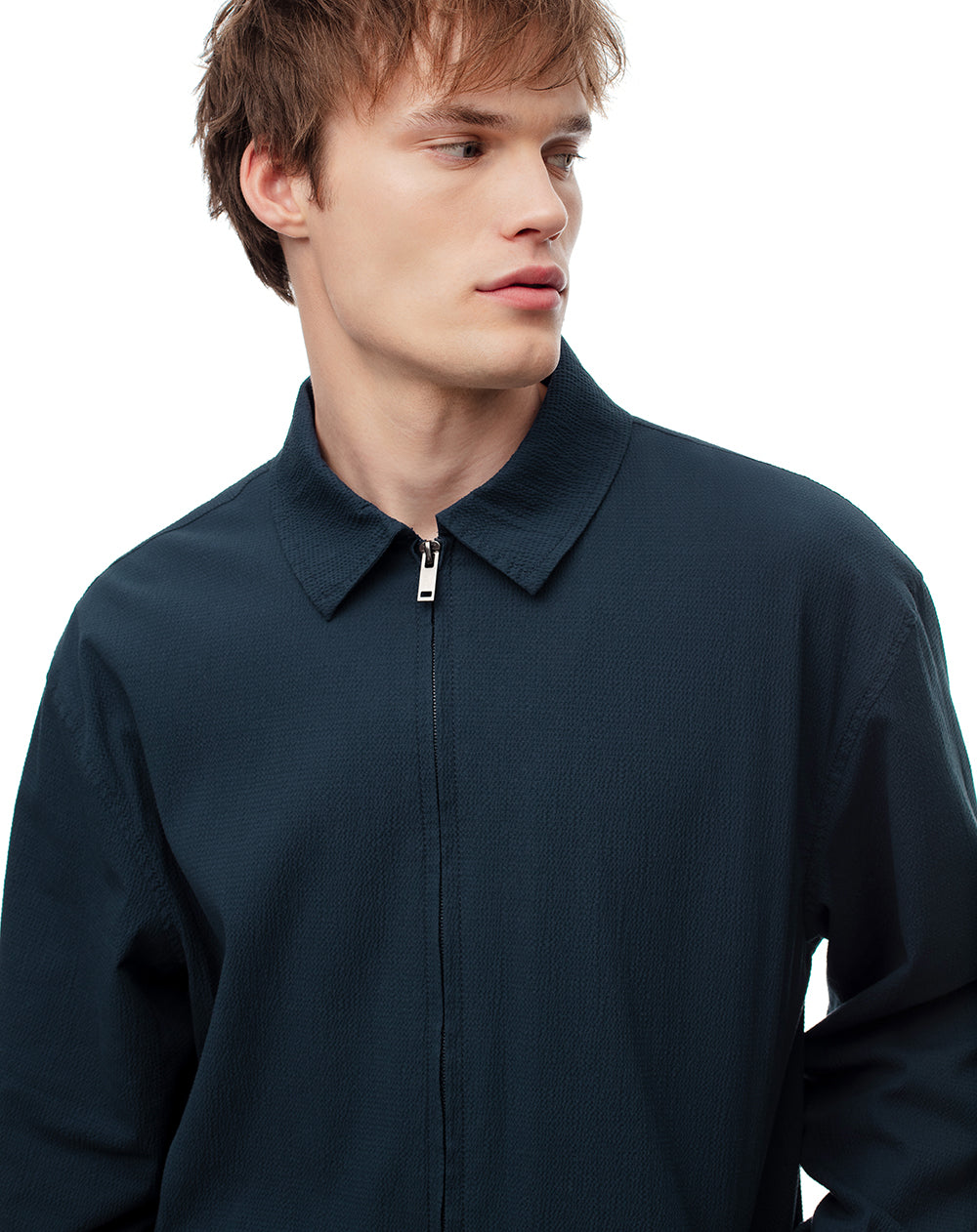 Chaqueta regular fit azul