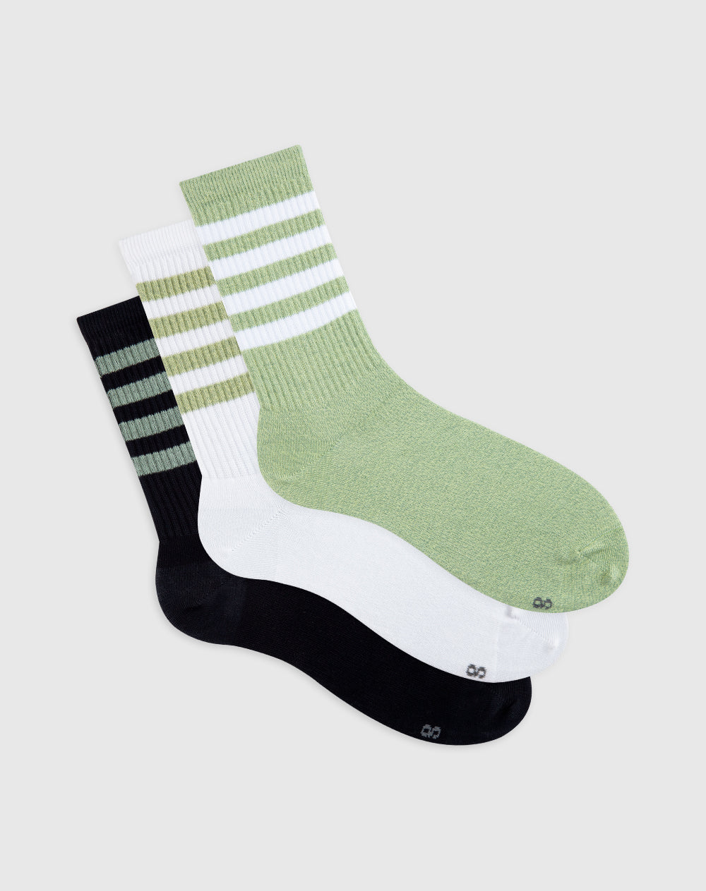 Medias para hombre tobilleras algodón pack x3unds surtidas