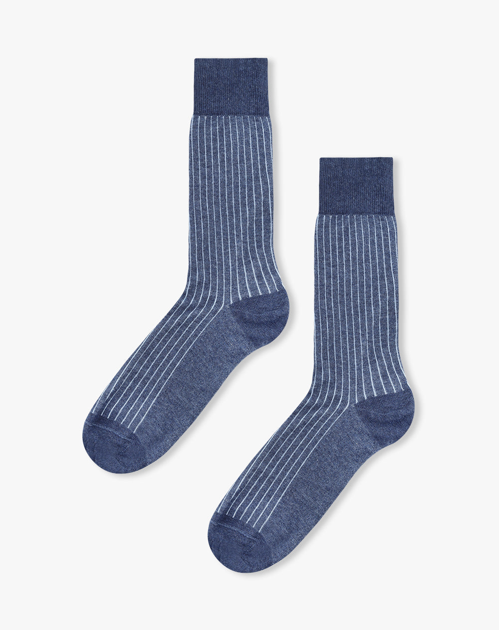 Medias largas azules oscuros jaspe