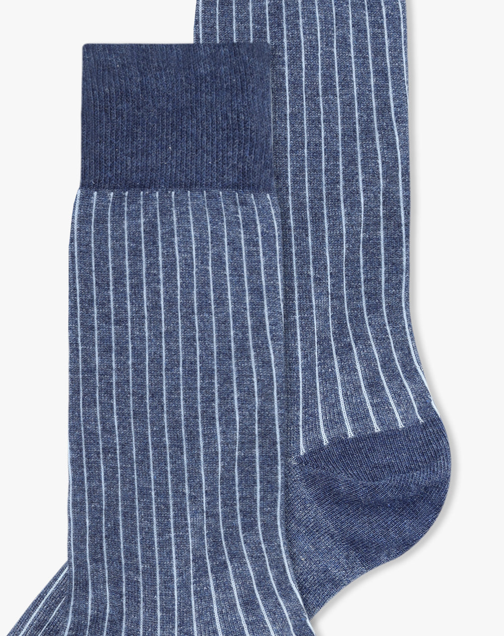 Medias largas azules oscuros jaspe