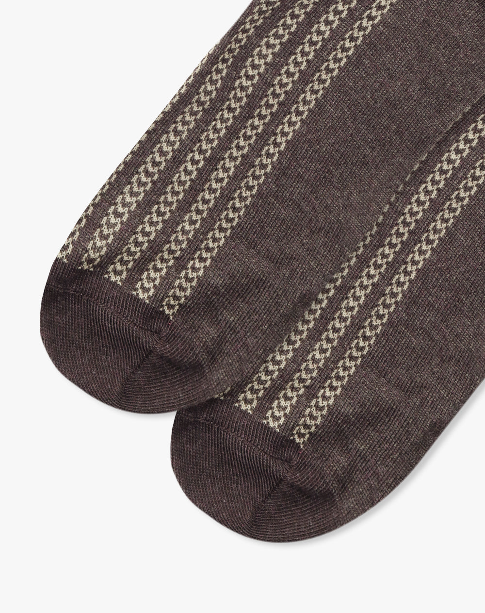 Medias largas cafés jaspe