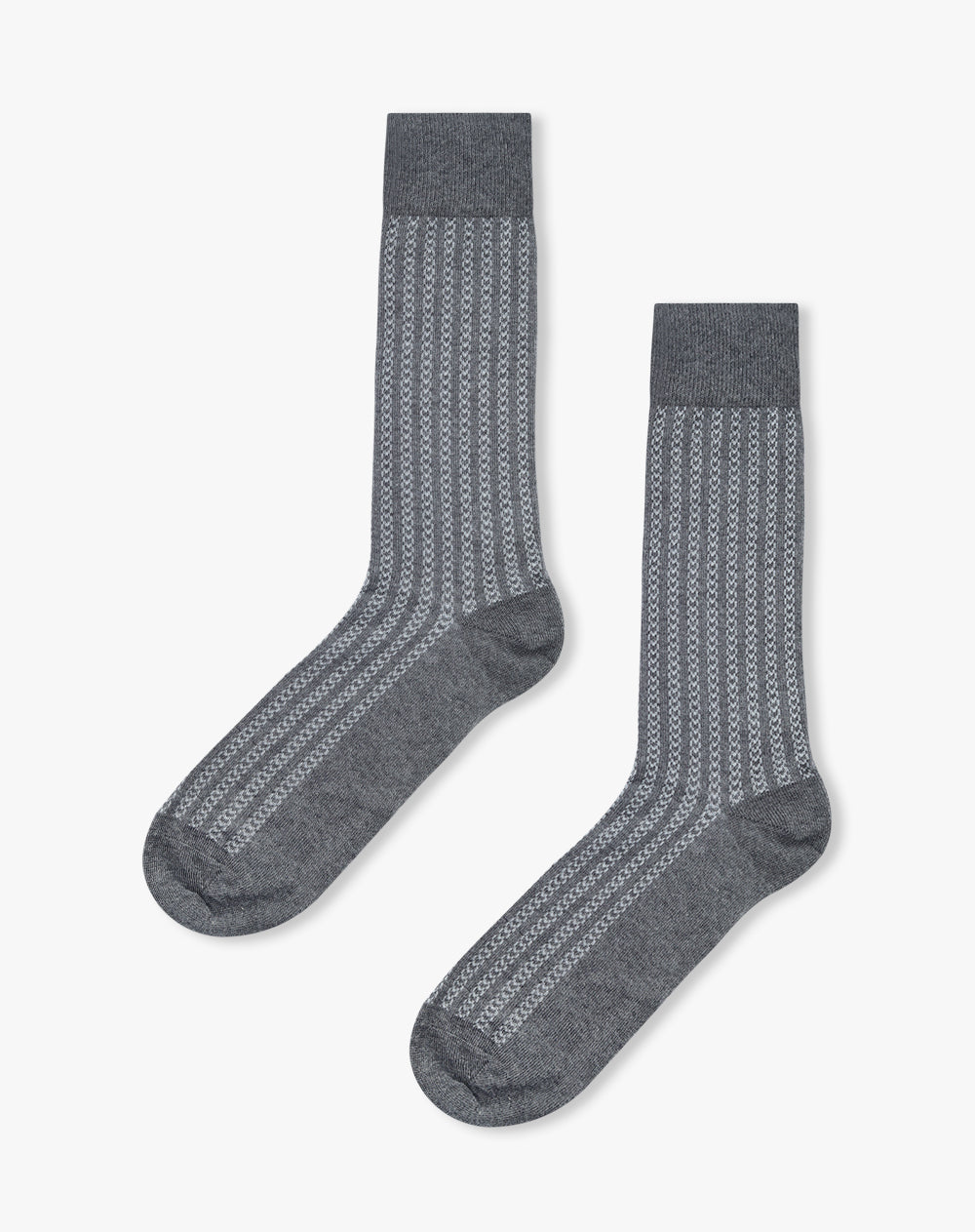 Medias largas gris jaspe oscuro