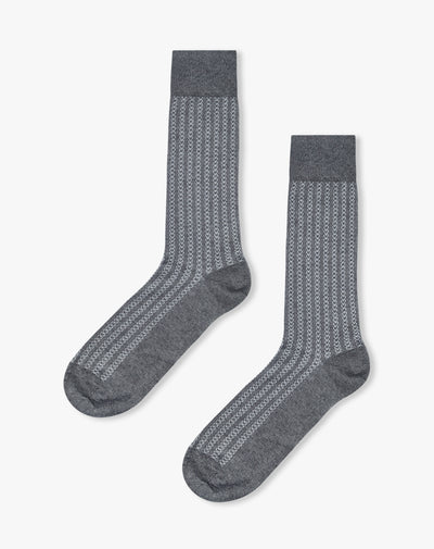 Medias largas gris jaspe oscuro