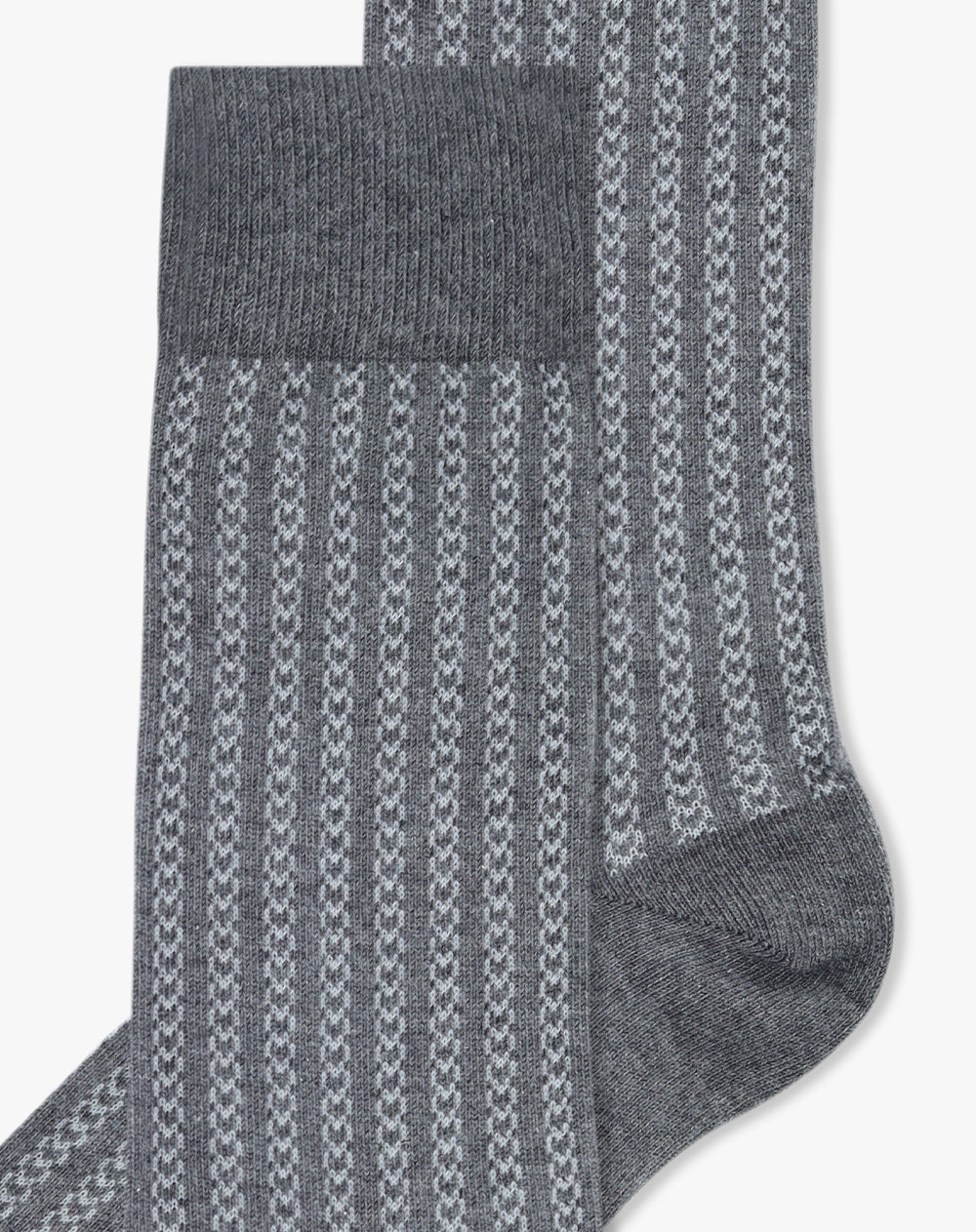 Medias largas gris jaspe oscuro