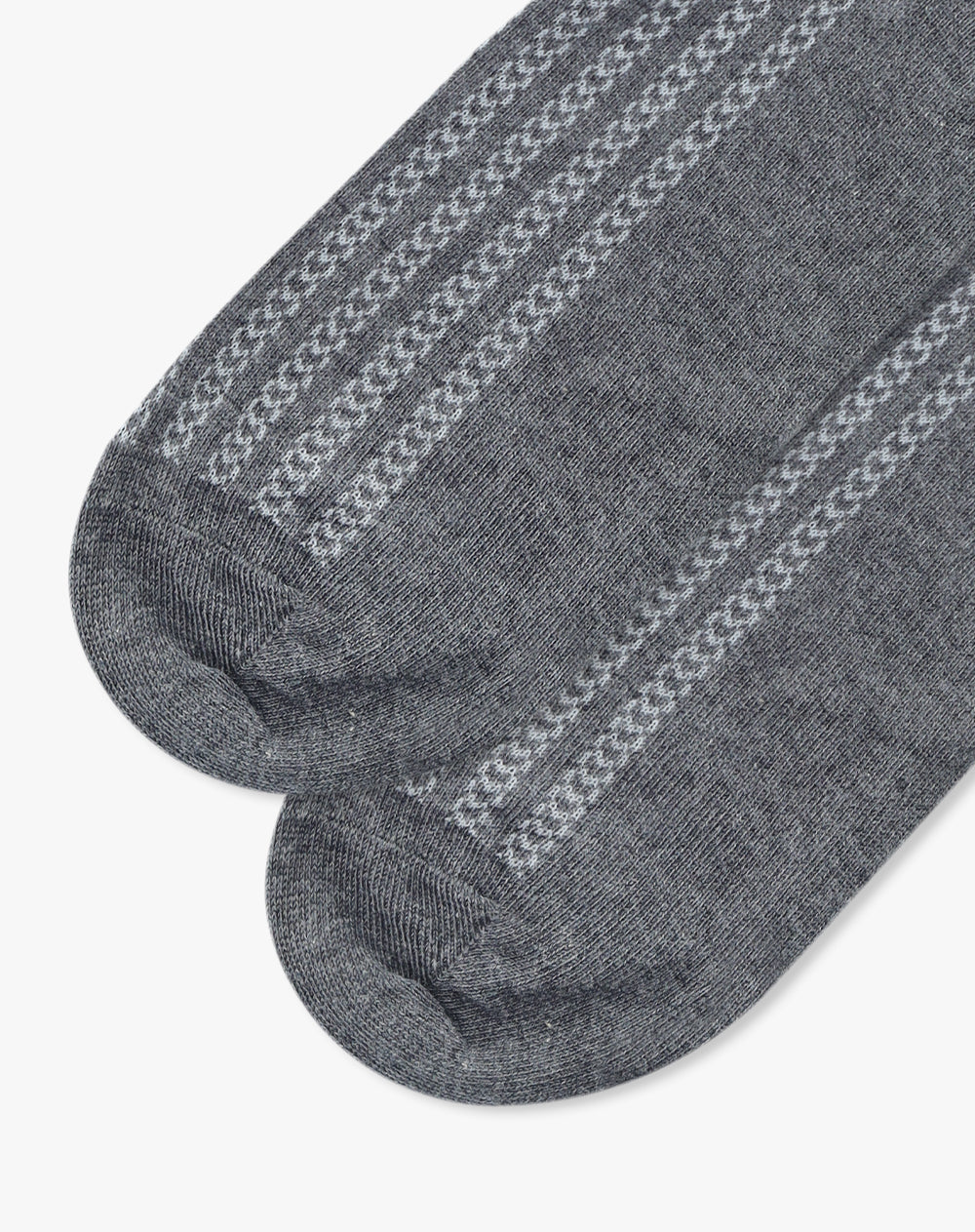 Medias largas gris jaspe oscuro