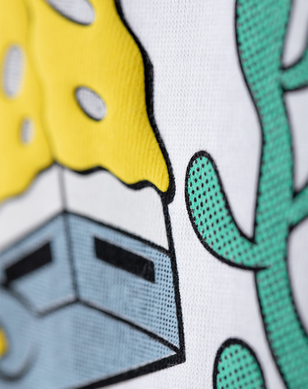 Camiseta bob esponja manga corta blanca