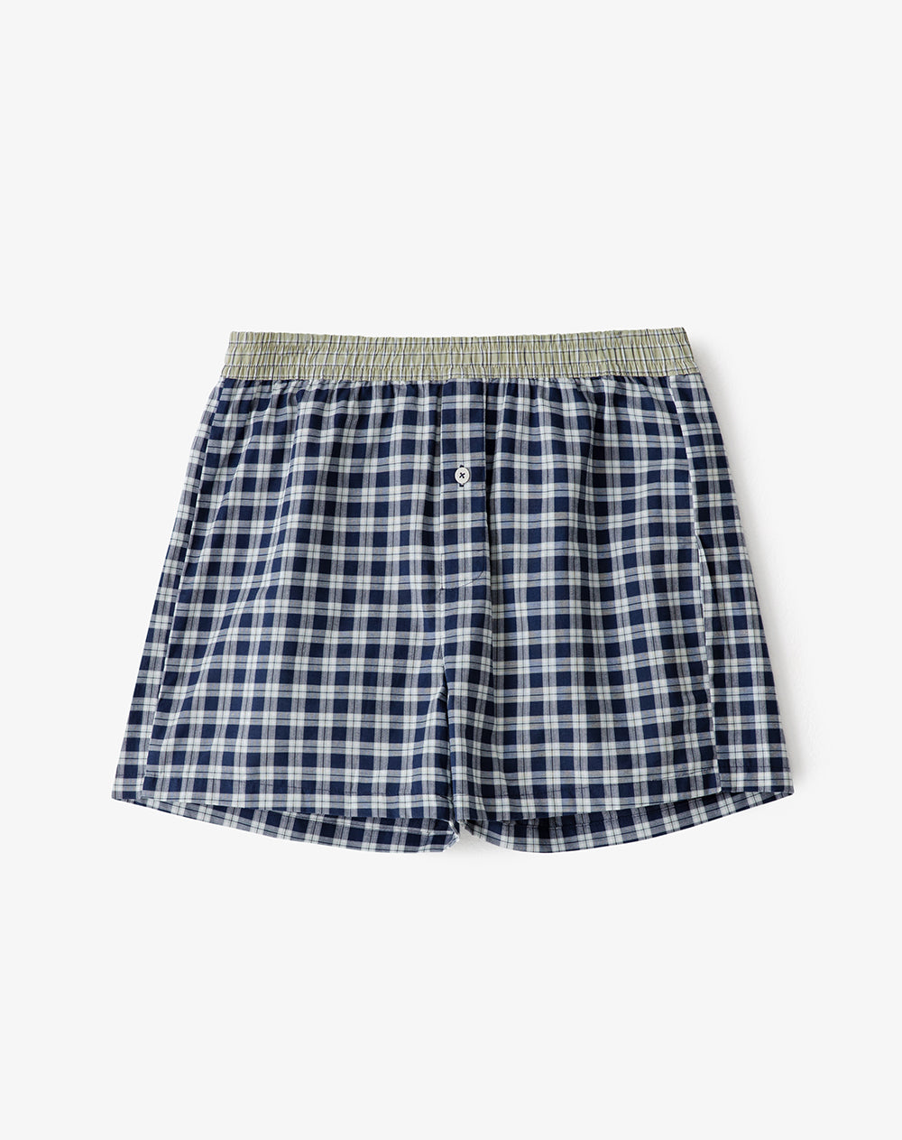 Bóxer largo elastico recubierto azul cuadros